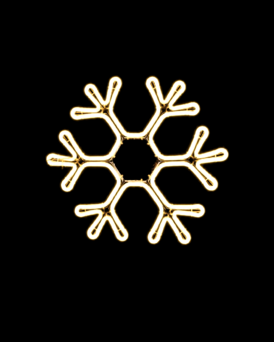 Neon - Hanging Hexagon Snowflake