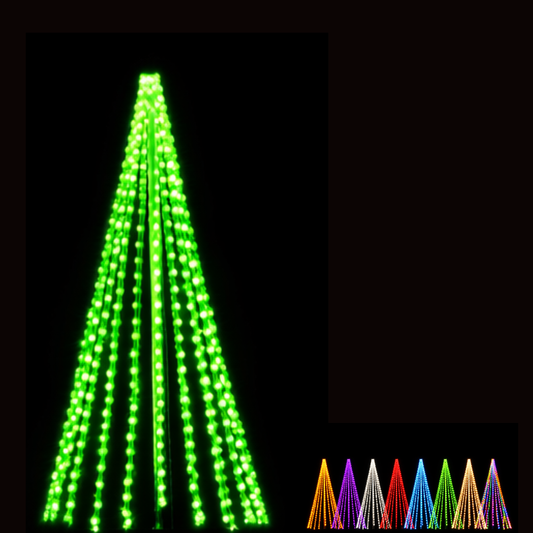 8ft 3D Tree Replacement Light Strings- Static (3401)