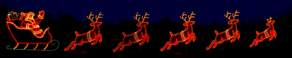 Custom Commercial Animated Sleigh Motif (1223-N)