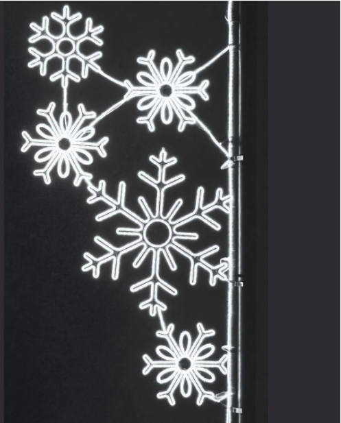 Neonflex- Pole Decoration - Snowflake Array
