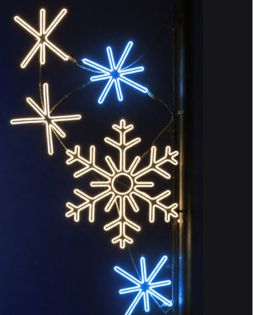 Neonflex- Pole Decoration - Snowflake Cascade