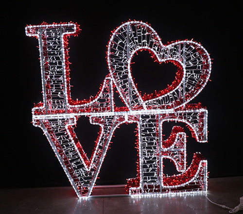 3D "LOVE" Sign Motif