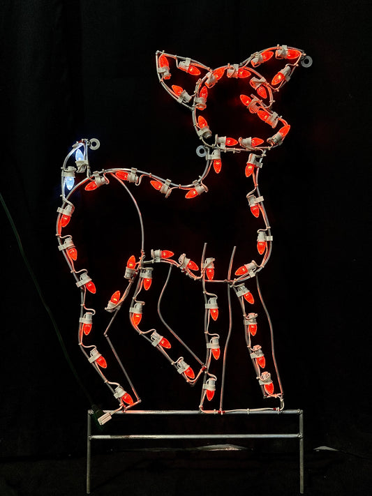 2D Aluminum Frame Fawn Motif