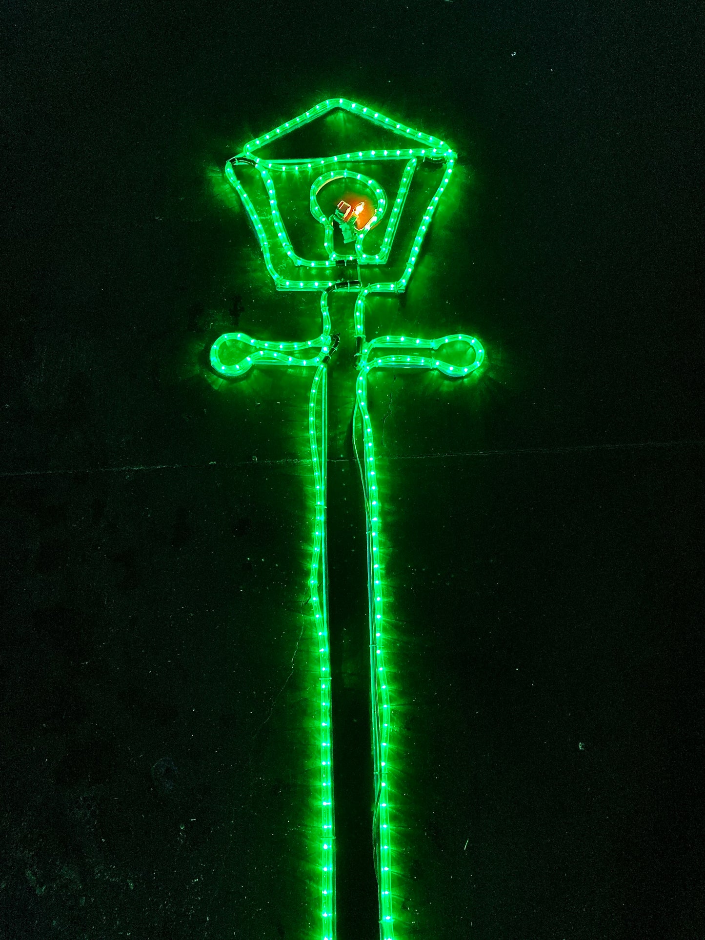 2D Steel Frame Rope Light Lamp