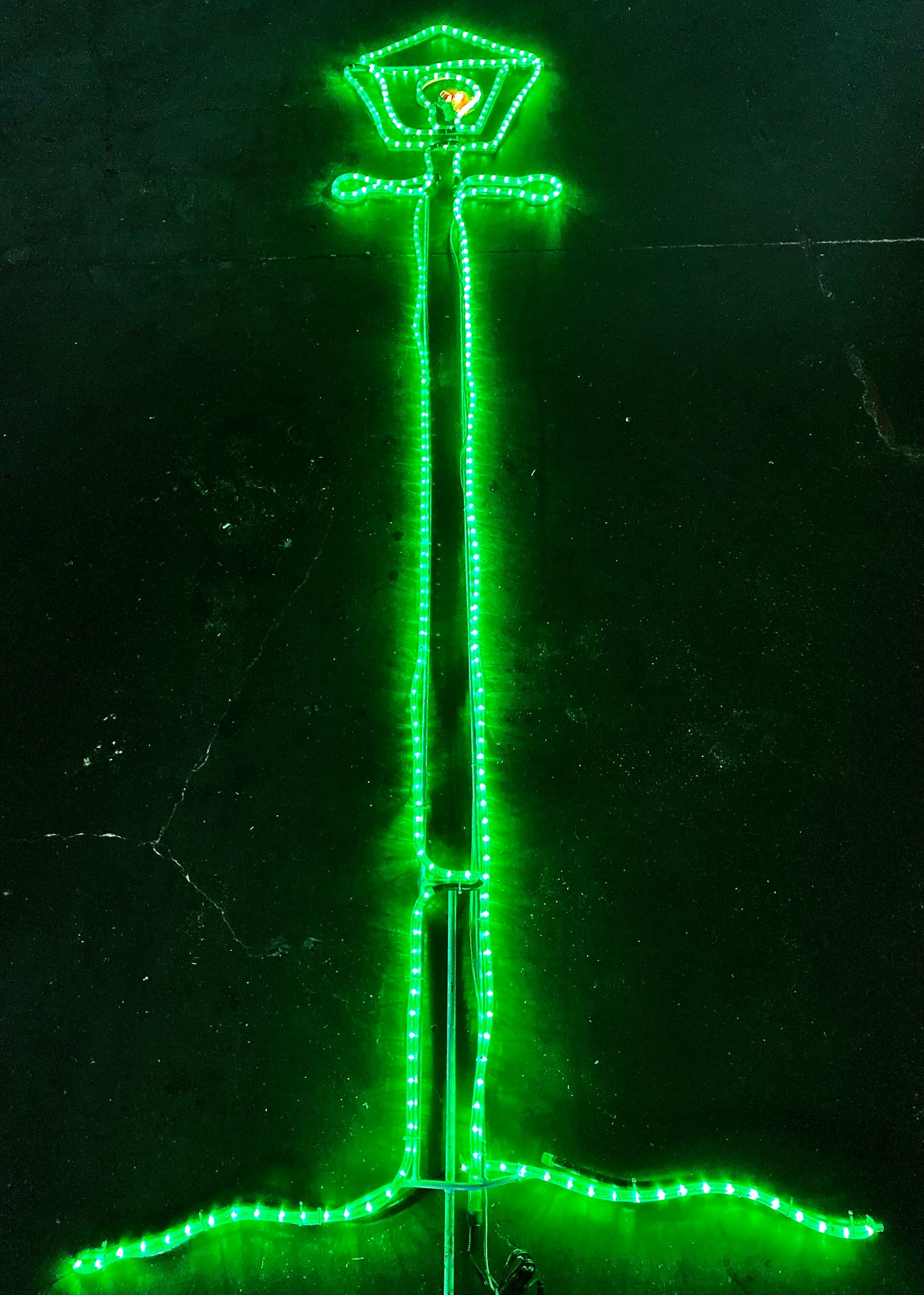 2D Steel Frame Rope Light Lamp