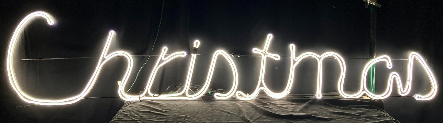 2D Rope Light "MERRY CHRISTMAS" Sign (2 x pieces)