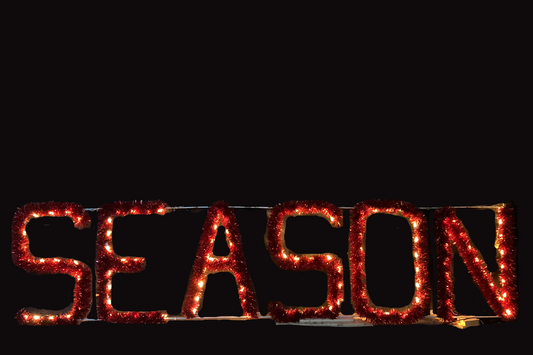 2D Steel Frame "SEASONS GREETINGS" Sign (3 x pieces)