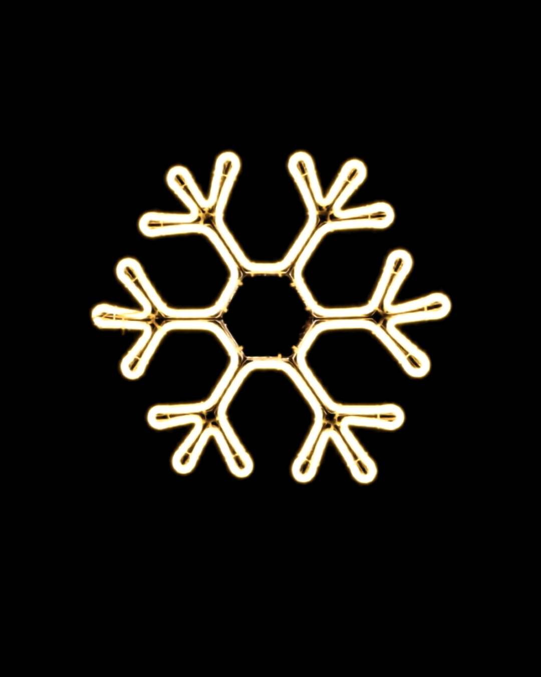 Neon - Hanging Hexagon Snowflake