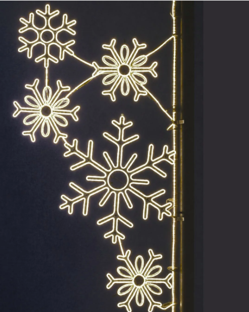 Neonflex- Pole Decoration - Snowflake Array