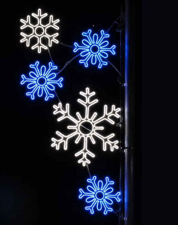 Neonflex- Pole Decoration - Snowflake Cluster