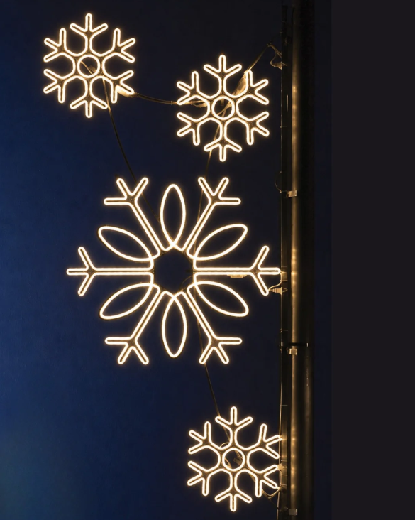 Neonflex- Pole Decoration - Snowflake Cluster