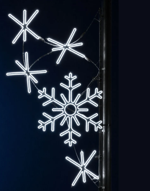 Neonflex- Pole Decoration - Snowflake Cascade