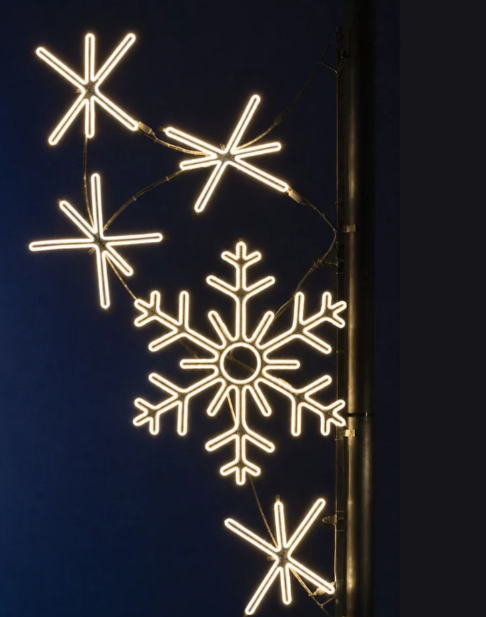 Neonflex- Pole Decoration - Snowflake Cascade