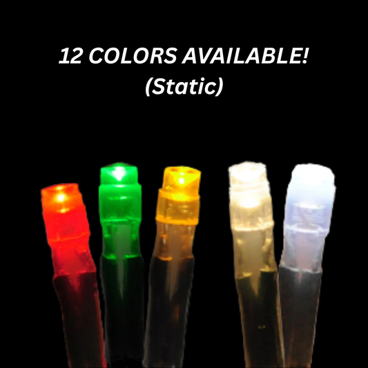 Pro 50 HD 5MM Mini Light Strings - Static Bulbs with Green Wire