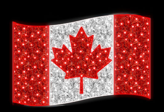 Canadian Flag with Garland (1703-N)