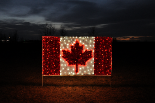 Canadian Flag with Garland (1703-N)