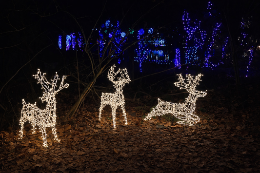 3D Steel Frame Standing Reindeer