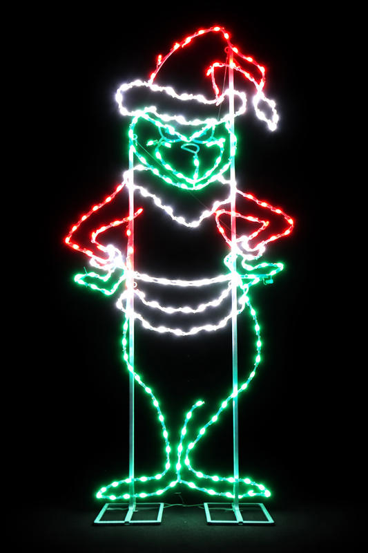 Custom 7ft Grinch Outdoor Light Display (1000-3)