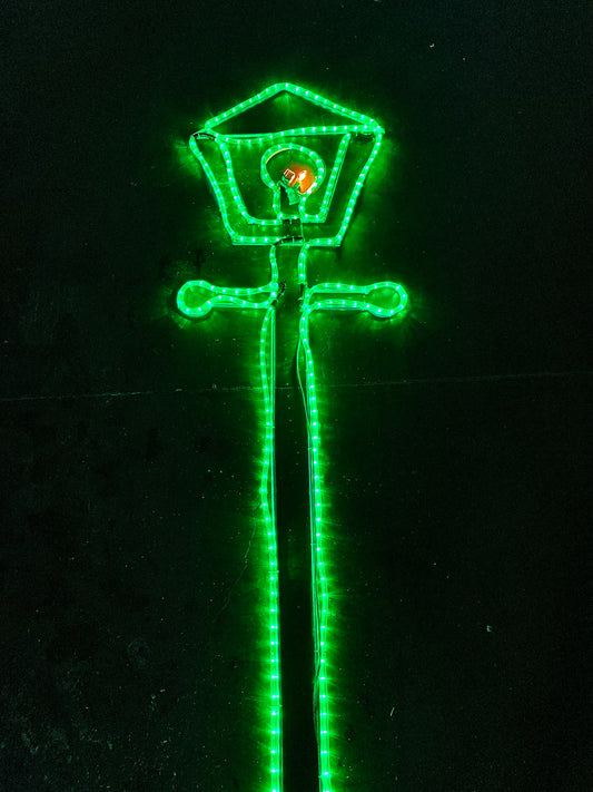 2D Steel Frame Rope Light Lamp