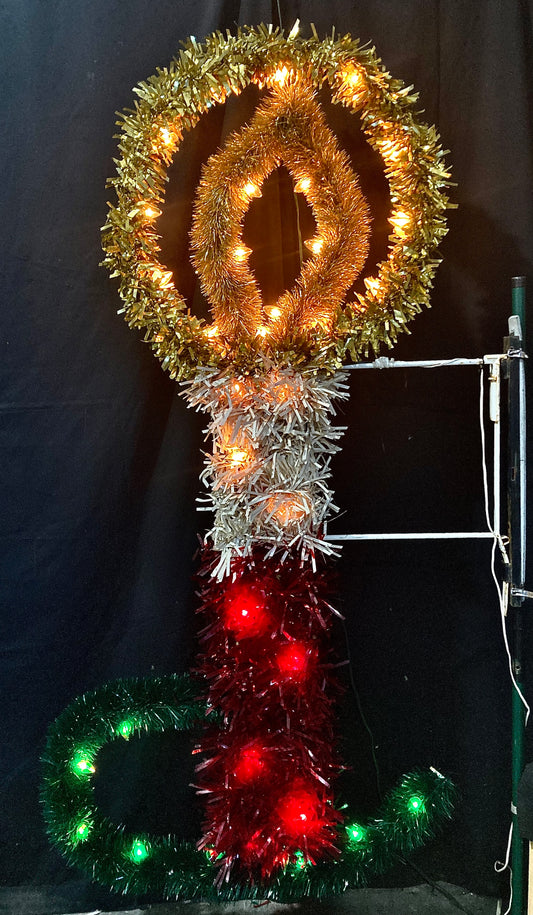 2D Steel Frame Candle Pole Mount