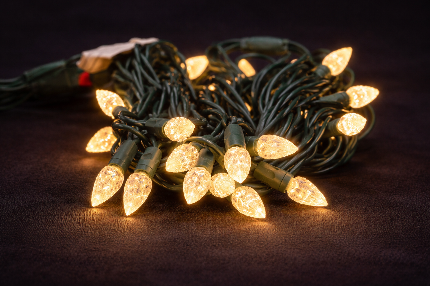 C6 LED Light Strings 35' 6" Spacing- Green Wire (XL-L9060SP)